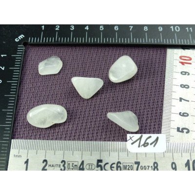 Quartz Neige Lot de 5 Pierres Roulées 14g | Minéraux Paubrasil
