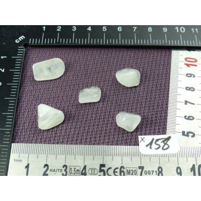 Quartz Neige Lot de 5 Pierres Roulées 10g | Minéraux Paubrasil