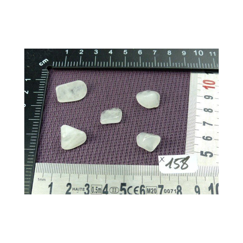 Quartz Neige Lot de 5 Pierres Roulées 10g | Minéraux Paubrasil
