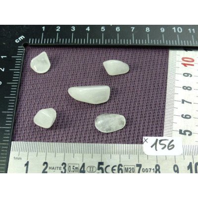 Quartz Neige Lot de 5 Pierres Roulées 13g | Minéraux Paubrasil