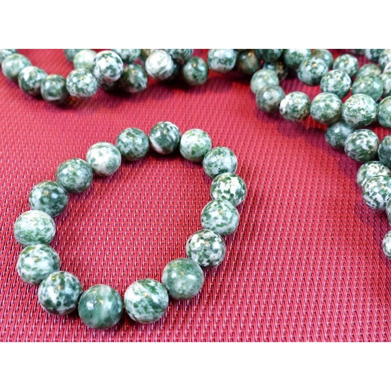 Bracelet Antigorite en perles de 12mm