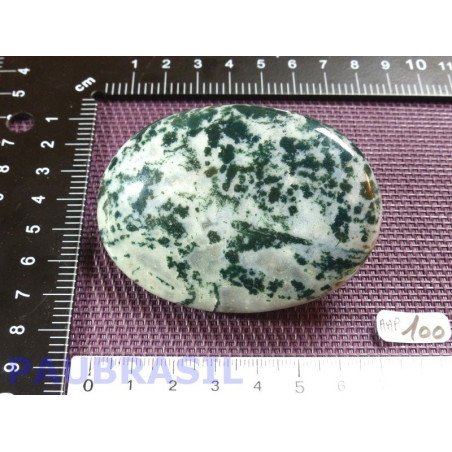 Agate arborisée - agate arbre Inde savonnette polie Q Extra 108g
