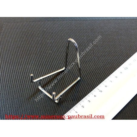 Chevalet présentoir plexi pour plaque de minéraux base 75mm