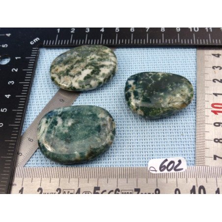 Agate Arborisée Lot de 3 Pierres Plates 67g | Minéraux Paubrasil