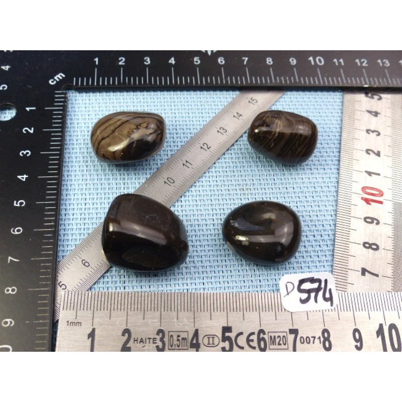 Silex Lot de 4 Pierres Roulées 60g | Minéraux Paubrasil