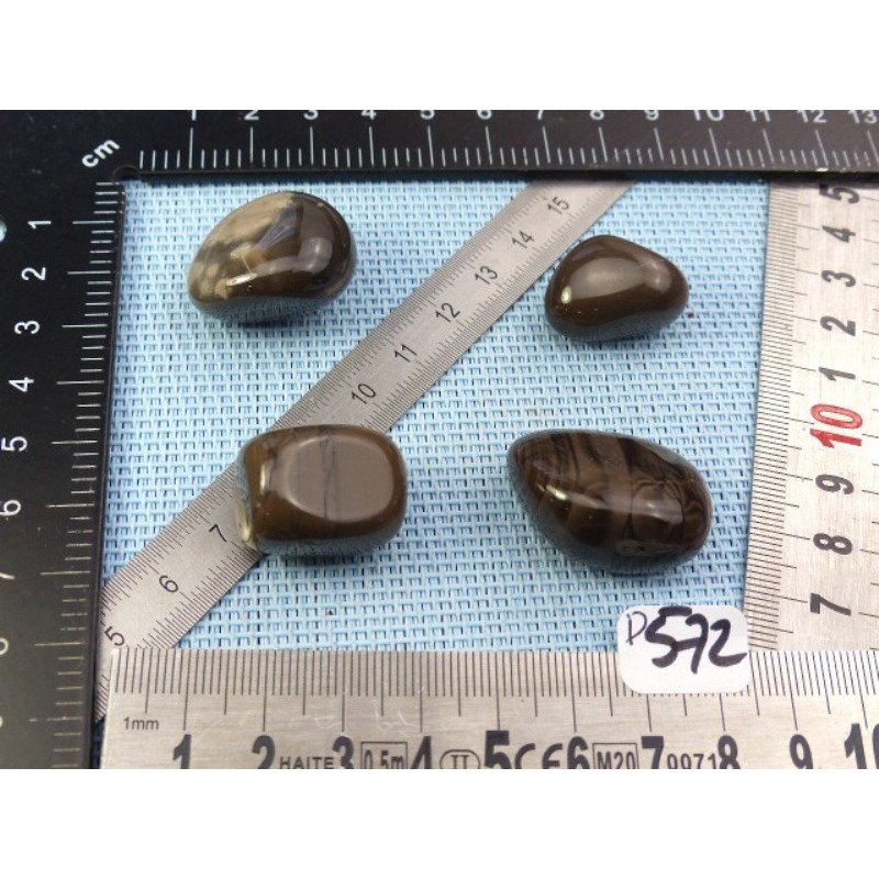 Silex Lot de 4 Pierres Roulées 50g | Minéraux Paubrasil