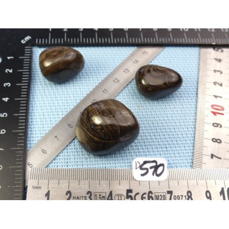 Silex Lot de 3 Pierres Roulées 60g | Minéraux Paubrasil