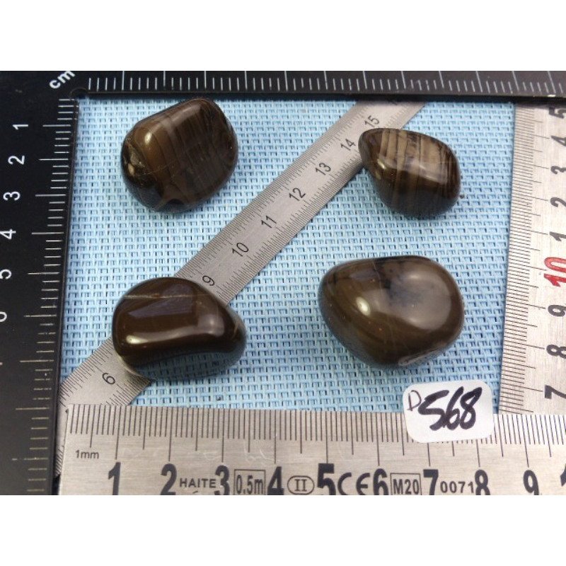 Silex Lot de 4 Pierres Roulées 71g | Minéraux Paubrasil