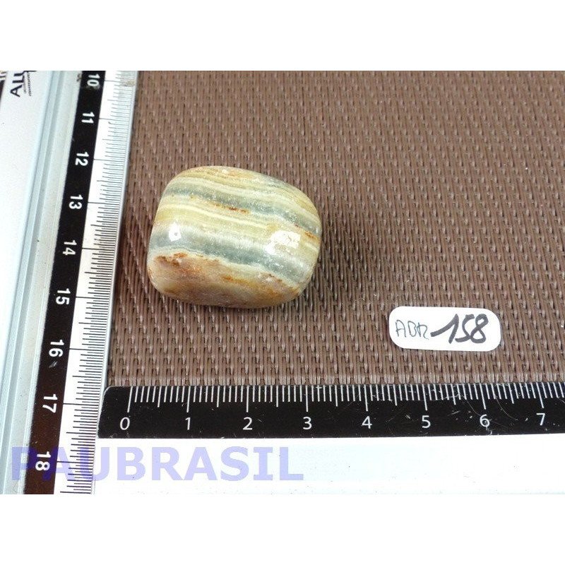 Aragonite bleue - Scheelite Q Extra en Pierre Roulée 26gr