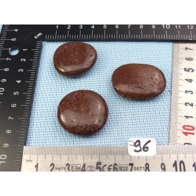 Margarita - Oolite Lot de 3 Pierres Plates 56g | Minéraux Paubrasil
