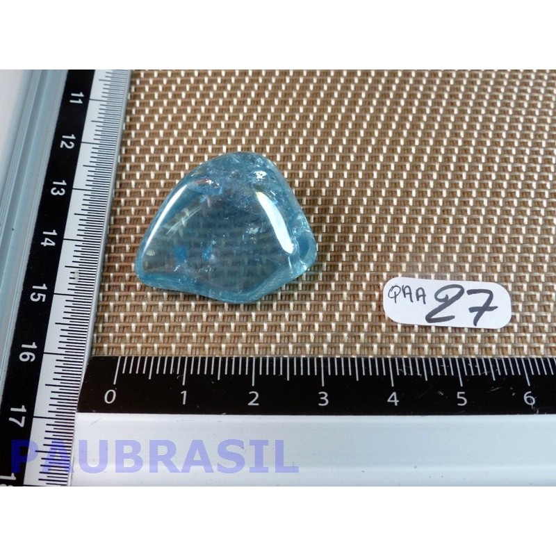 Quartz aqua aura en pierre roulée de 10gr40