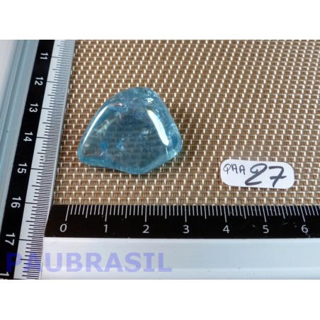 Quartz aqua aura en pierre roulée de 10gr40