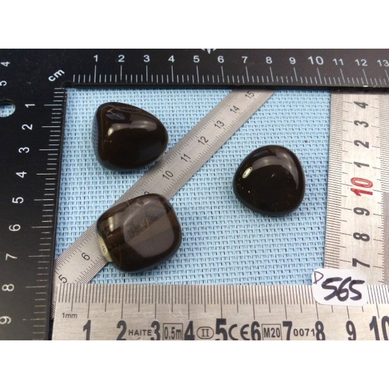 Silex Lot de 3 Pierres Roulées 47g | Minéraux Paubrasil