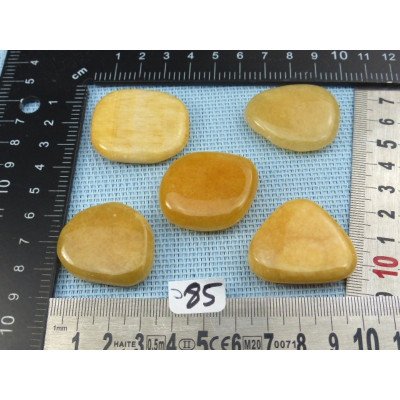 Calcite Orange Lot de 5 Pierres Plates 92gr50 | Minéraux Paubrasil