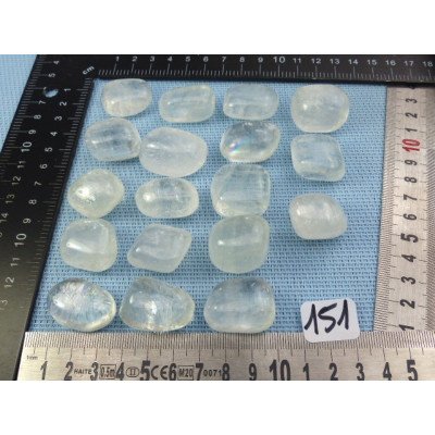 Calcite Blanche Pierre Roulée à l unité de 23 à 28 mm | Minéraux Paubrasil