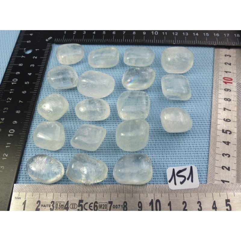 Calcite Blanche Pierre Roulée à l unité de 23 à 28 mm | Minéraux Paubrasil