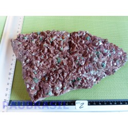 Malachite sur Ankérite du Maroc de 1490 gr Extra