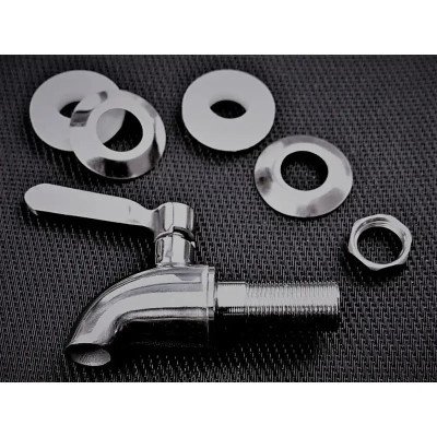 Robinet en inox pour fontaine filtrante stéfani en terre cuite
