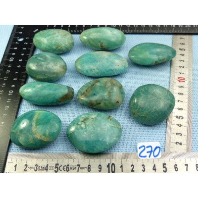 Amazonite Galet Poli à l unité de 55 à 63 gr | Minéraux Paubrasil
