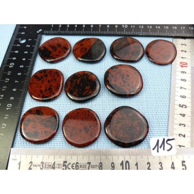 Obsidienne Acajou dite Mohagany Pierre Plate Fine à l unité  | Minéraux Paubrasil