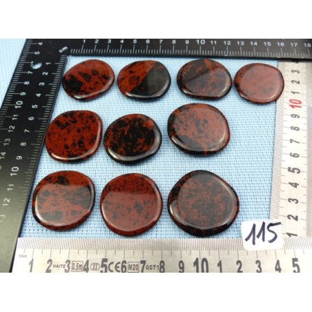 Obsidienne Acajou dite Mohagany Pierre Plate Fine à l unité | Minéraux Paubrasil
