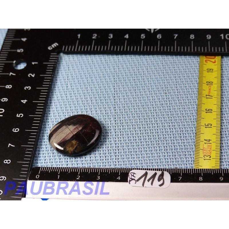 Jaspe Feuille d'Argent en Mini Pierre Plate 7g