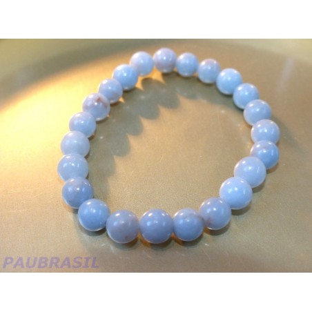 Bracelet Angelite perles de 8mm