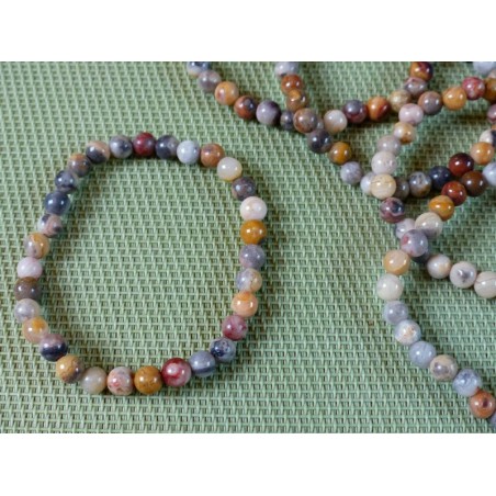Bracelet Agate crazy lace en perles de 6mm Bracelet Agate crazy lace en perles de 6mm