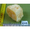 Calcite Orange en pierre une face polie de 180 g