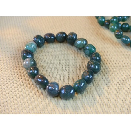 Bracelet Aventurine Verte pierres roulées