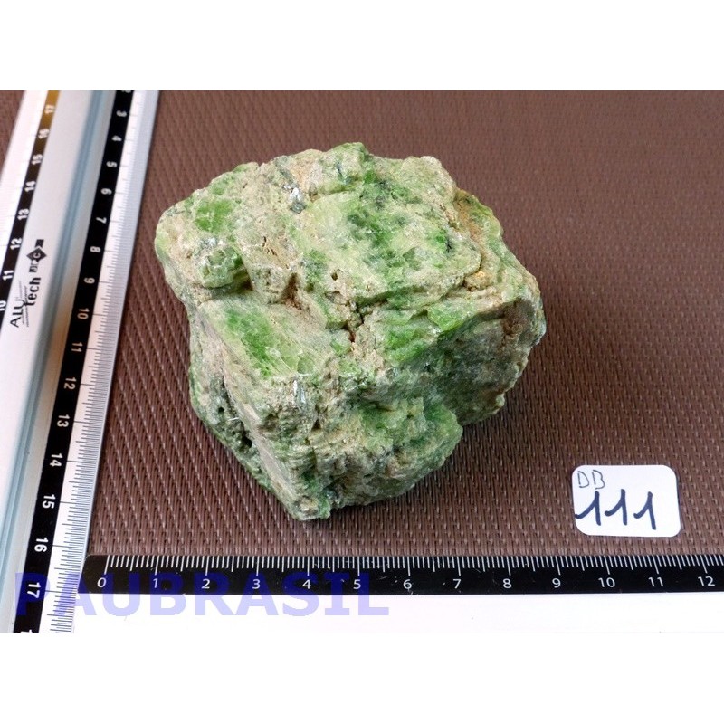 Diopside - Chrome diopside lamellé en pierre brute 480gr Q Extra 