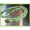 Collier en perle de 6mm en Prehnite épidote de 45cm