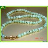 Collier en perle de 6mm en Prehnite épidote de 45cm