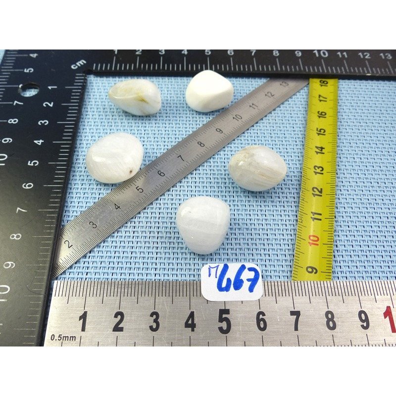 Scolecite Lot de 5 Pierres Roulées 25g | Minéraux Paubrasil