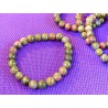 Bracelet Unakite en perles de 8 mm