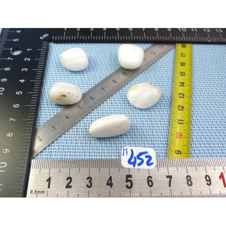 Scolecite Lot de 5 Pierres Roulées 23g | Minéraux Paubrasil