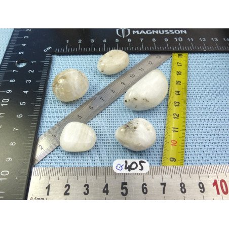 Strontianite Lot de 5 Pierres Roulées 75g | Minéraux Paubrasil