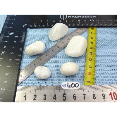 Strontianite Lot de 5 Pierres Roulées 69g | Minéraux Paubrasil