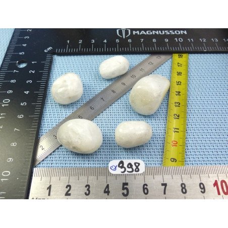Strontianite Lot de 5 Pierres Roulées 74g | Minéraux Paubrasil