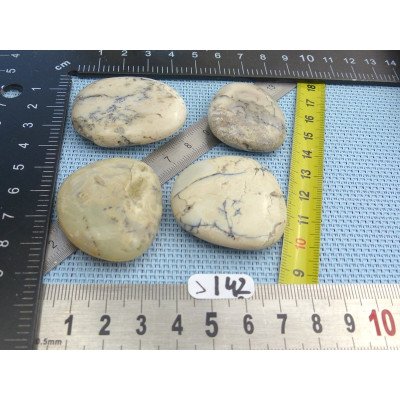 Opale à Dendrites Lot de 4 Pierres Plates 65g | Minéraux Paubrasil