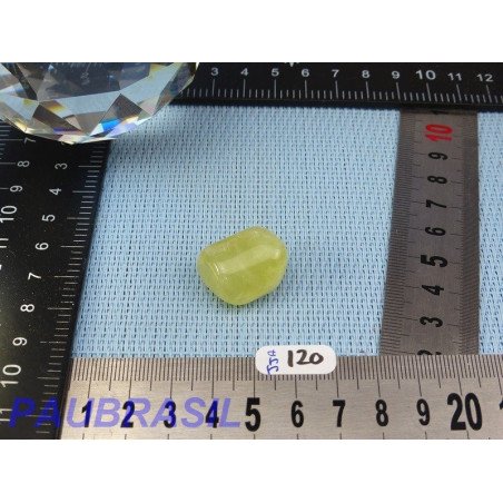 Jade jaune d'Australie - prehnite jaune 10gr pierre roulée Q Extra