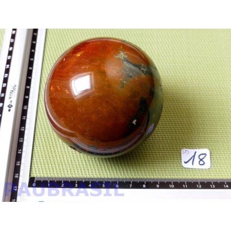 Sphère en Jaspe Orbiculaire 829g 83mm diam Atypique