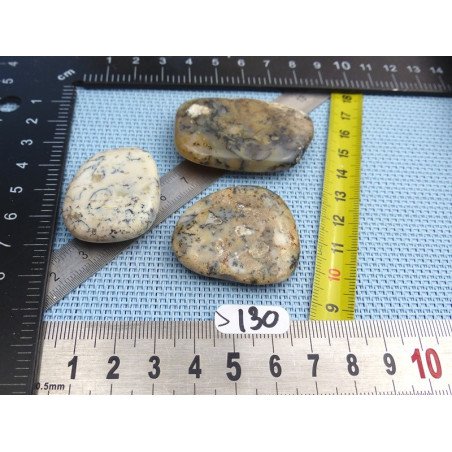 Opale à Dendrites Lot de 3 Pierres Plates 44g | Minéraux Paubrasil