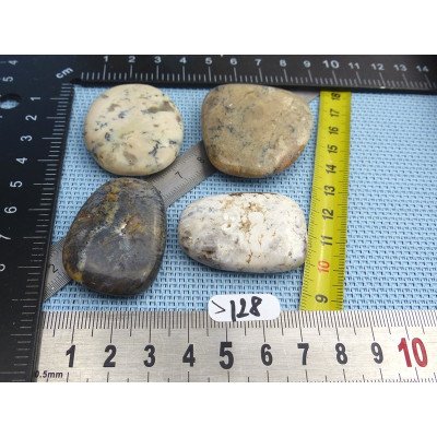Opale à Dendrites Lot de 4 Pierres Plates 68g | Minéraux Paubrasil