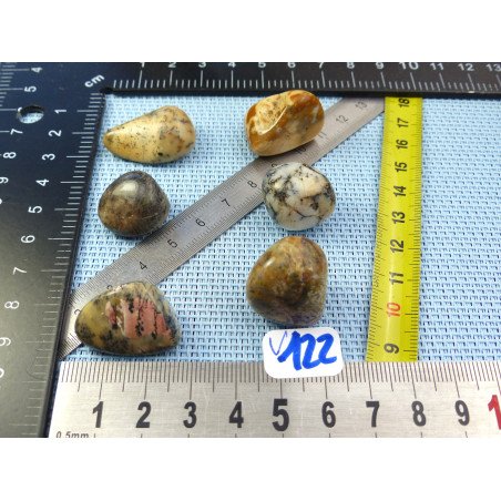 Opale à Dendrites Lot de 6 Pierres Roulées 40g | Minéraux Paubrasil