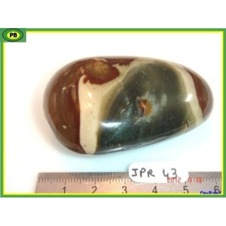 Jaspe Polychrome en galet poli de 92 gr