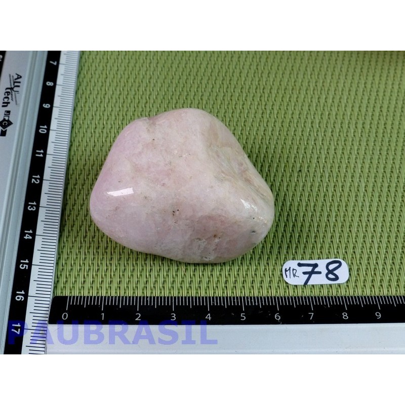 Morganite (béryl rose) pierre roulée de 98g .