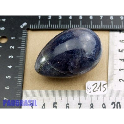 Oeuf en Cordiérite - Iolite - Dichroïte 119gr50 40mm diamètre 60mm lon