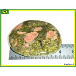 Unakite en Pierre Plate 21 g Q moyenne .