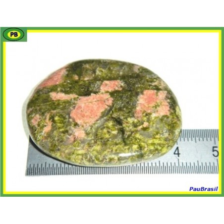 Unakite en Pierre Plate 21 g Q moyenne .